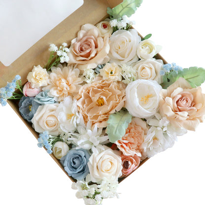 Wedding Flower Box Blue and white roses