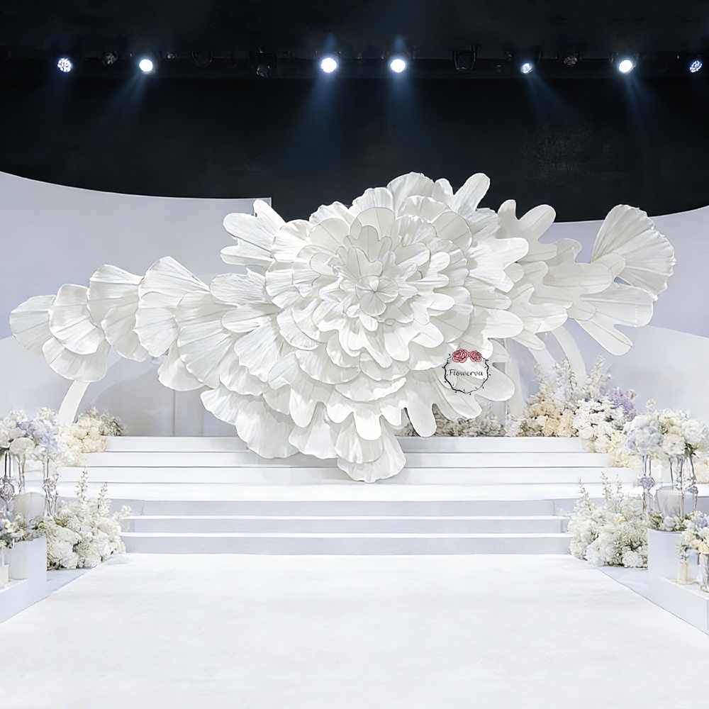 Flowerva "Flowers Blooming on the Clouds" Wedding Art Installation