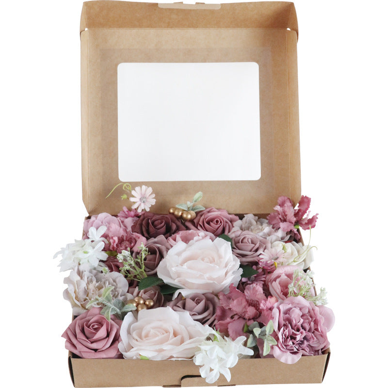 Boîte à fleurs de mariage Rose rose clair