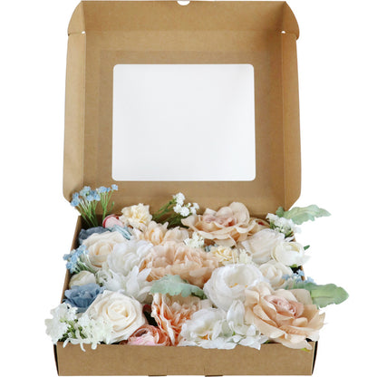 Wedding Flower Box Blue and white roses