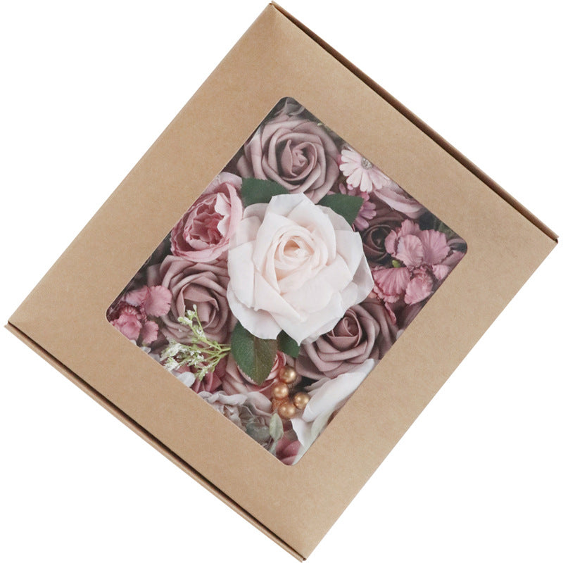 Boîte à fleurs de mariage Rose rose clair