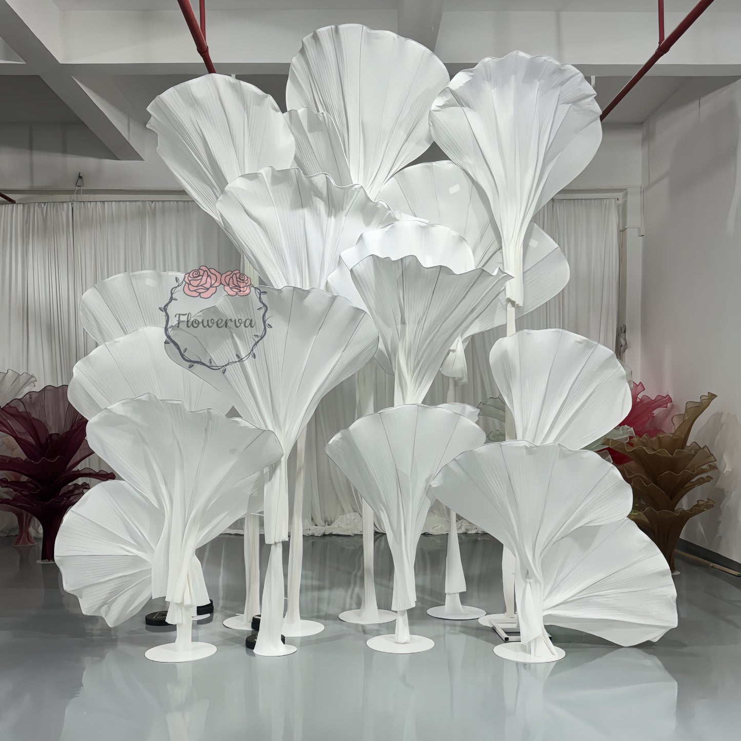 Flowerva Dreamy White Ginkgo Leaf Wedding Decoration(without flowers)