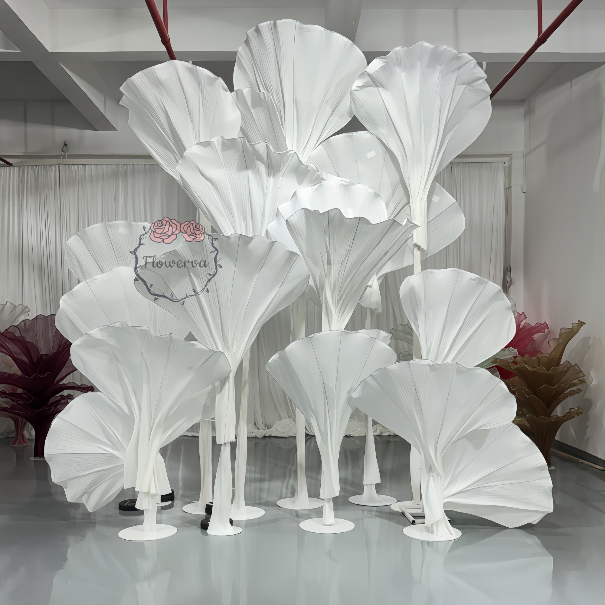 Flowerva Dreamy White Ginkgo Leaf Wedding Decoration(without flowers)