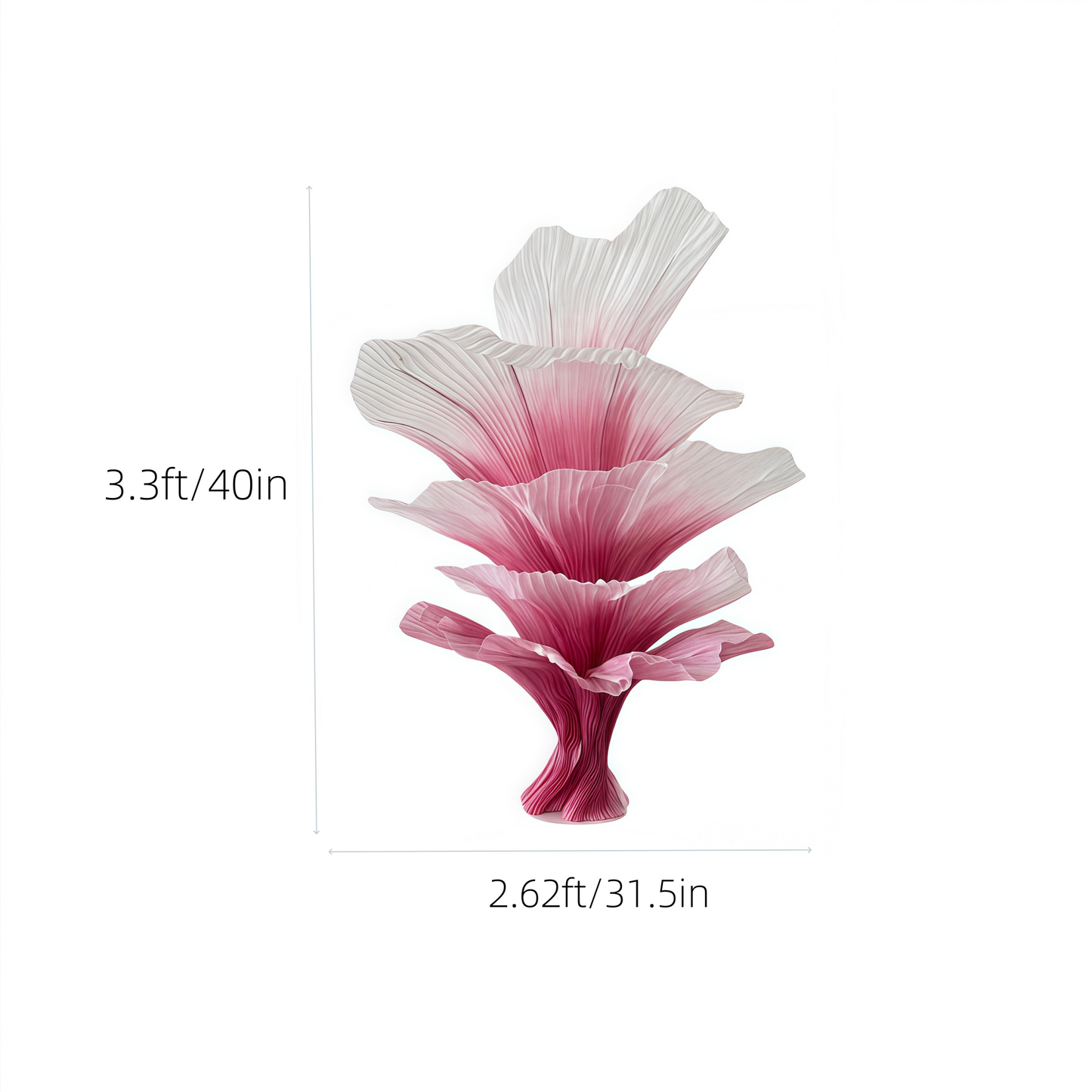 Flowerva "Romantic Light" Table Flower Wedding Decoration/Home Decor