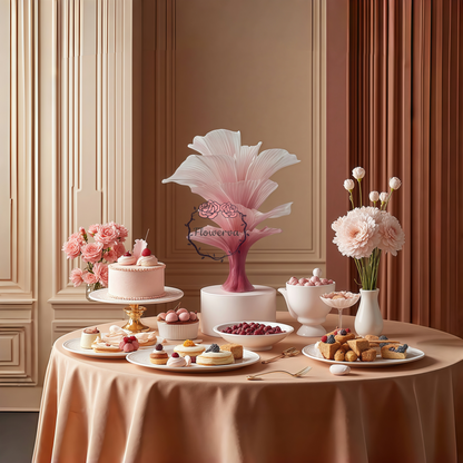 Flowerva Merlot Table Flower Wedding Table Centerpiece