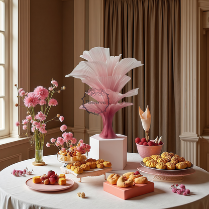 Flowerva Merlot Table Flower Wedding Table Centerpiece