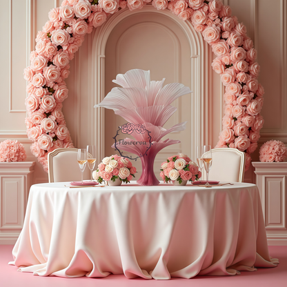 Flowerva Merlot Table Flower Wedding Table Centerpiece