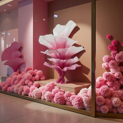 Flowerva "Romantic Light" Table Flower Wedding Decoration/Home Decor