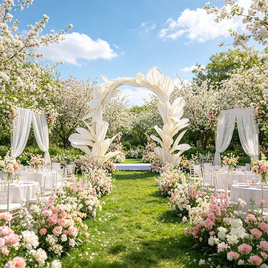 Flowerva Sculptural Petal Arch Wedding Decoration