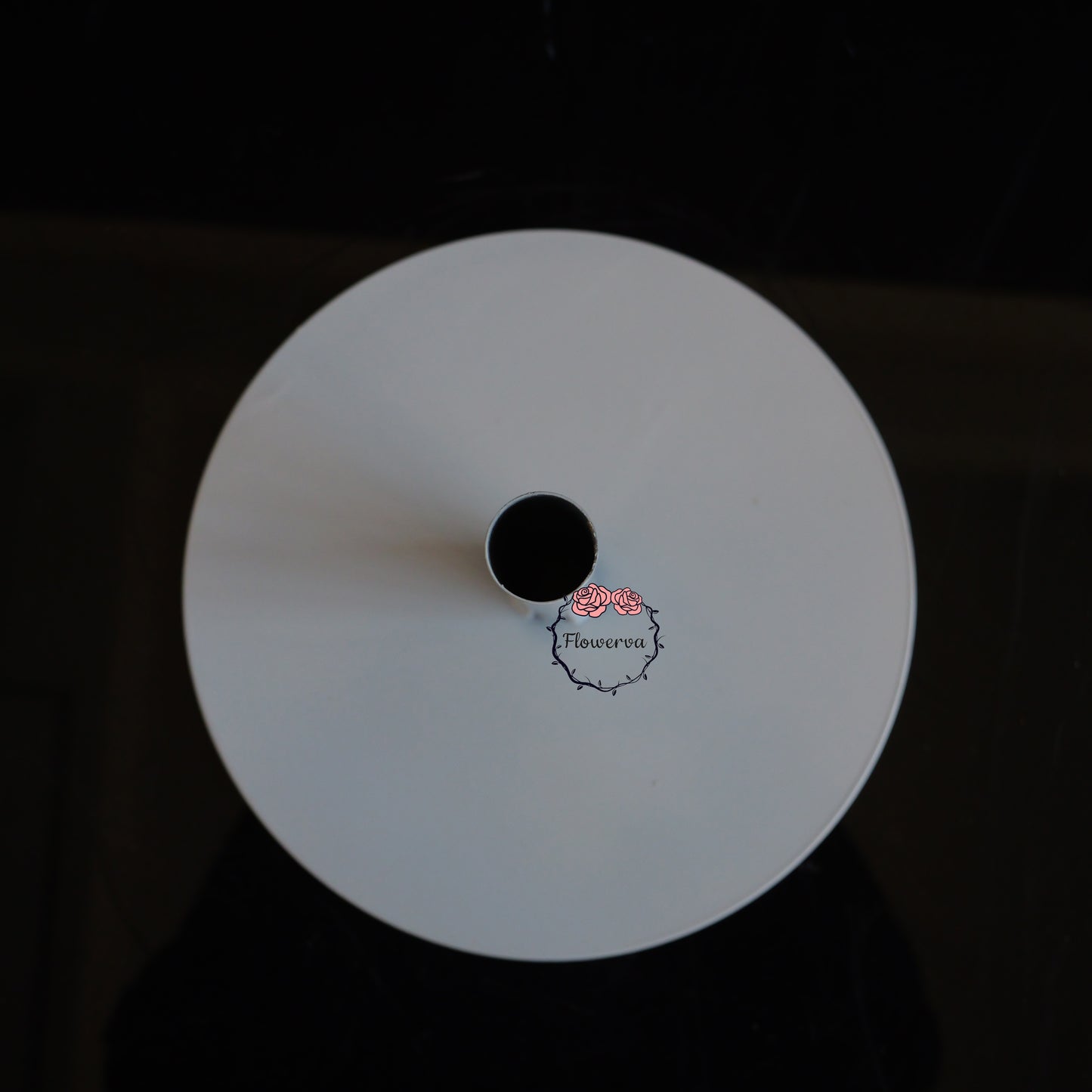 Flowerva Sturdy Matte White Base Stand