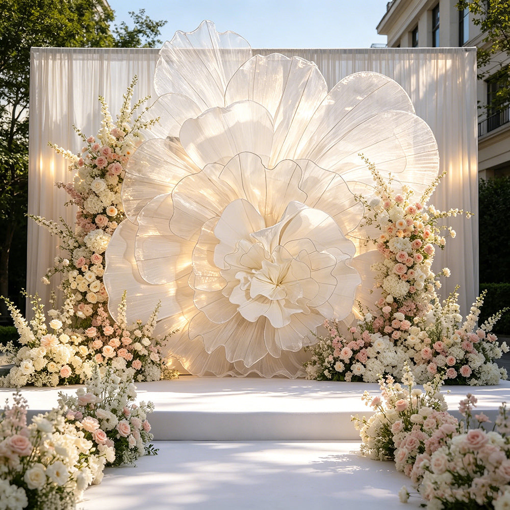 Flowerva Luminous Cloud Bloom Statement Decor