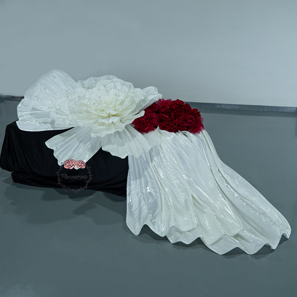 Flowerva Opulent Satin Atelier Installation Wedding Decor