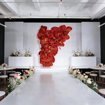 Flowerva Scarlet Cascade Orchid Wedding Decor