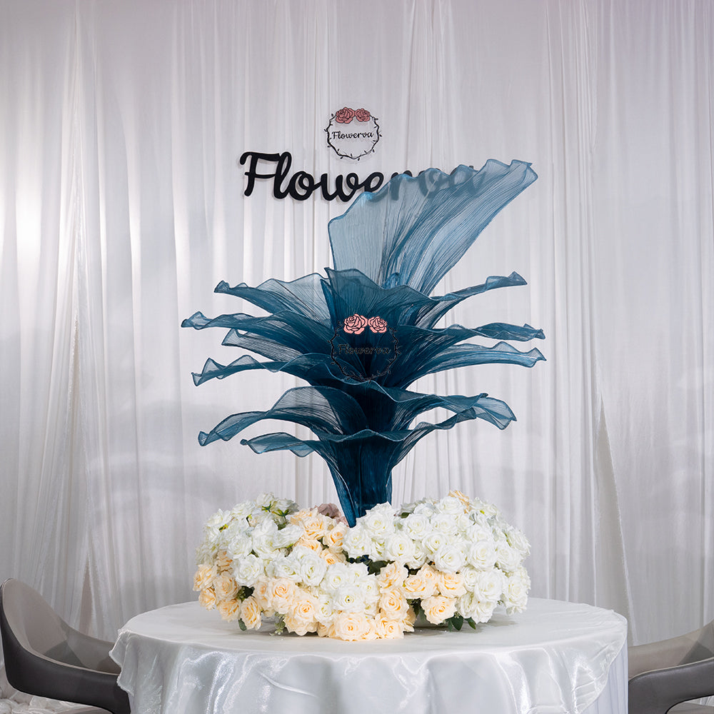 Flowerva Height Fabric Table Flower Wedding Decor(Without Flowers)
