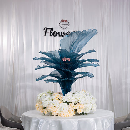 Flowerva Height Fabric Table Flower Wedding Decor(Without Flowers)