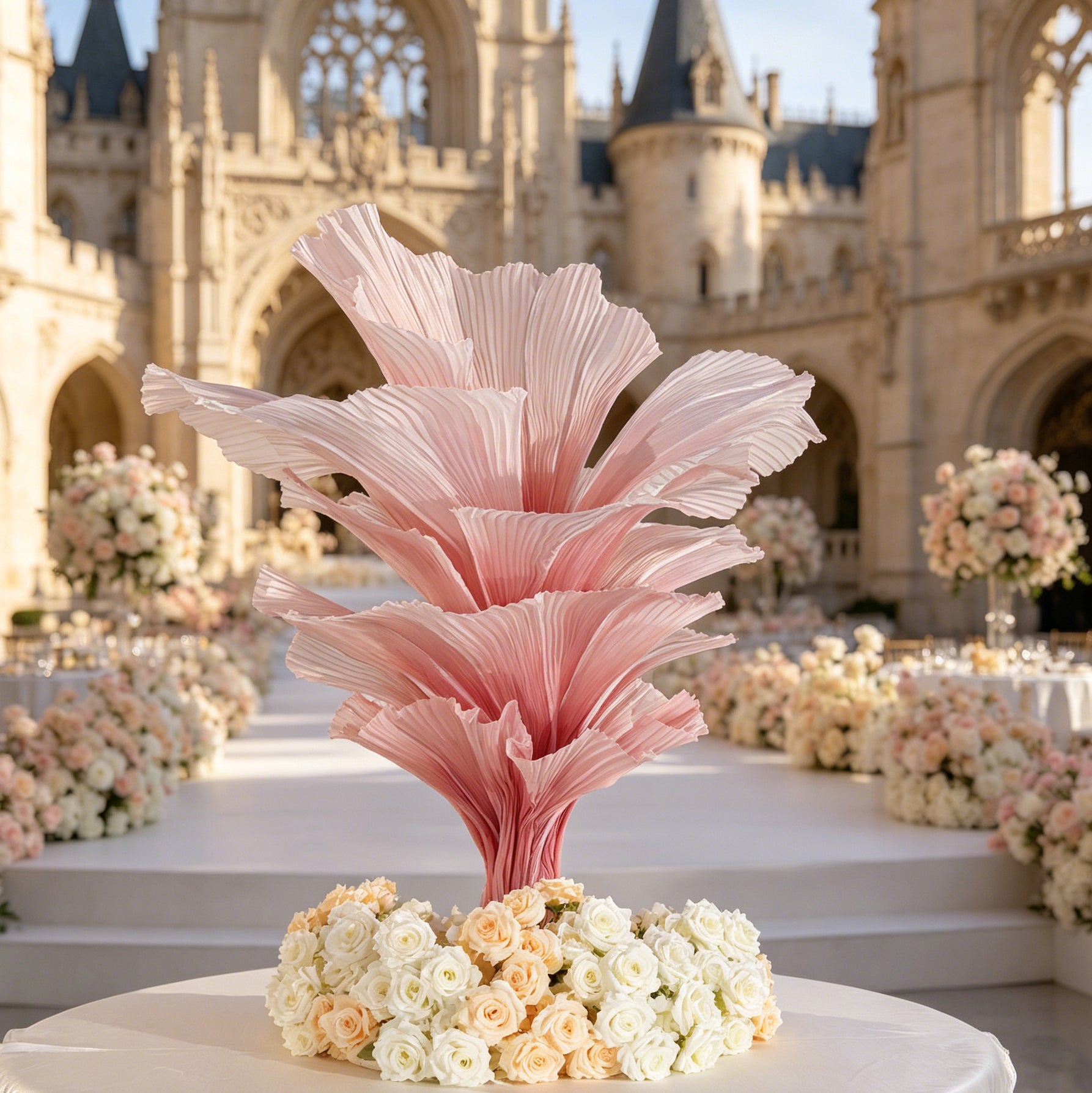 Flowerva "Romantic Light" Table Flower Wedding Decoration/Home Decor