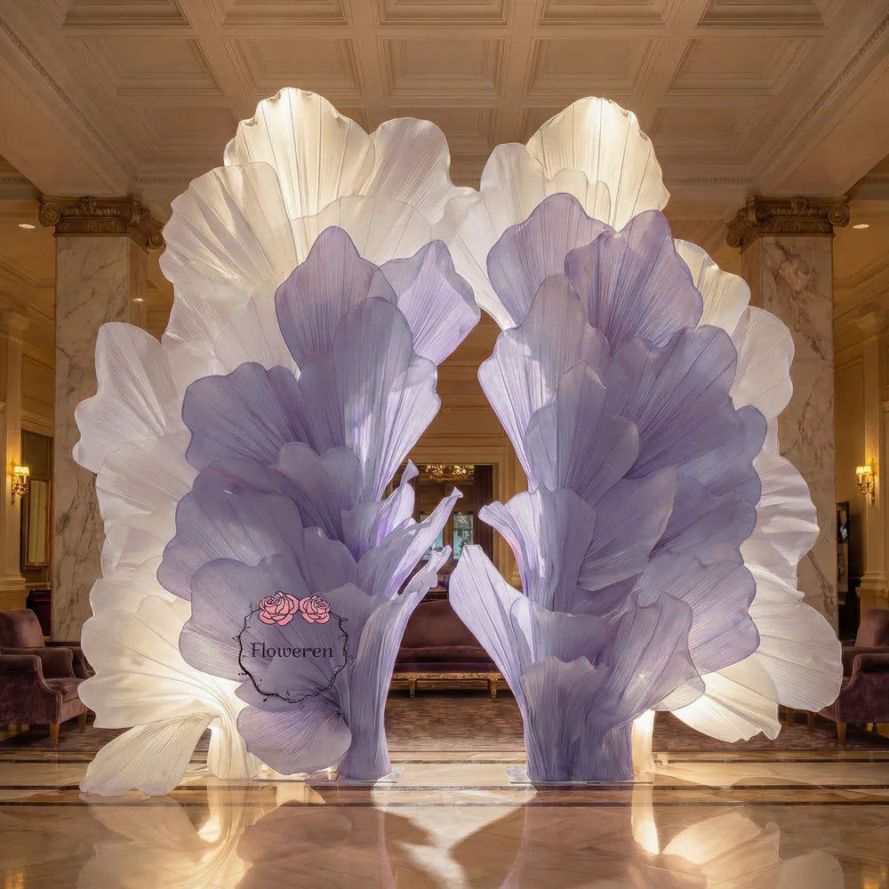 Flowerva Radiant Petal Sculpture Wedding Decor (Excluding Shelves)