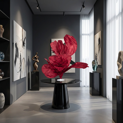 Flowerva Crimson Dream Silk Textured Table Flower