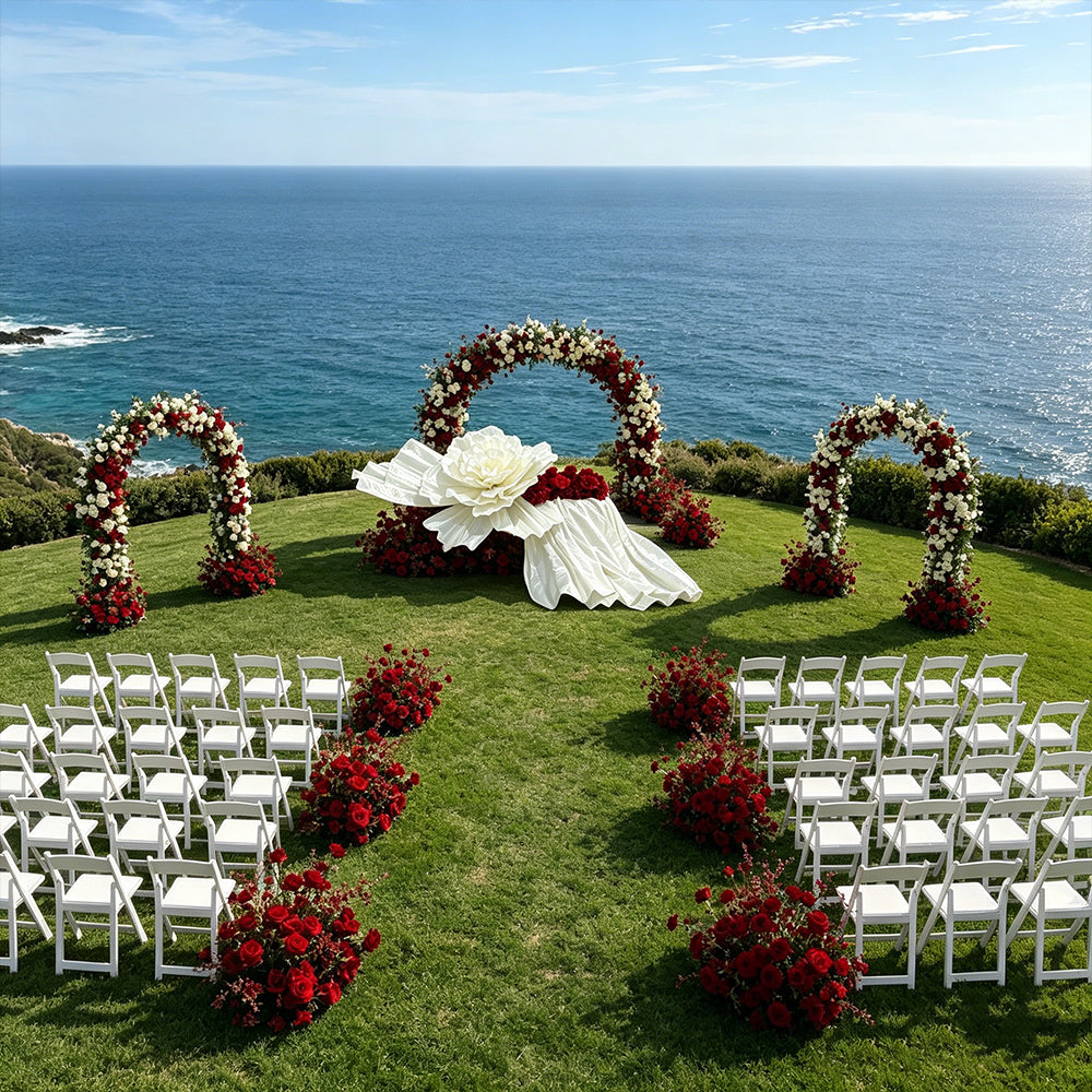 Flowerva Opulent Satin Atelier Installation Wedding Decor