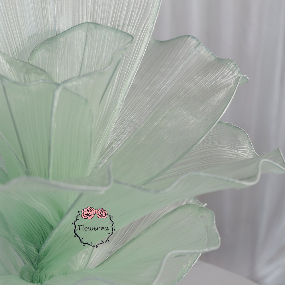 Flowerva Table Flower Wedding Decoration Light Green