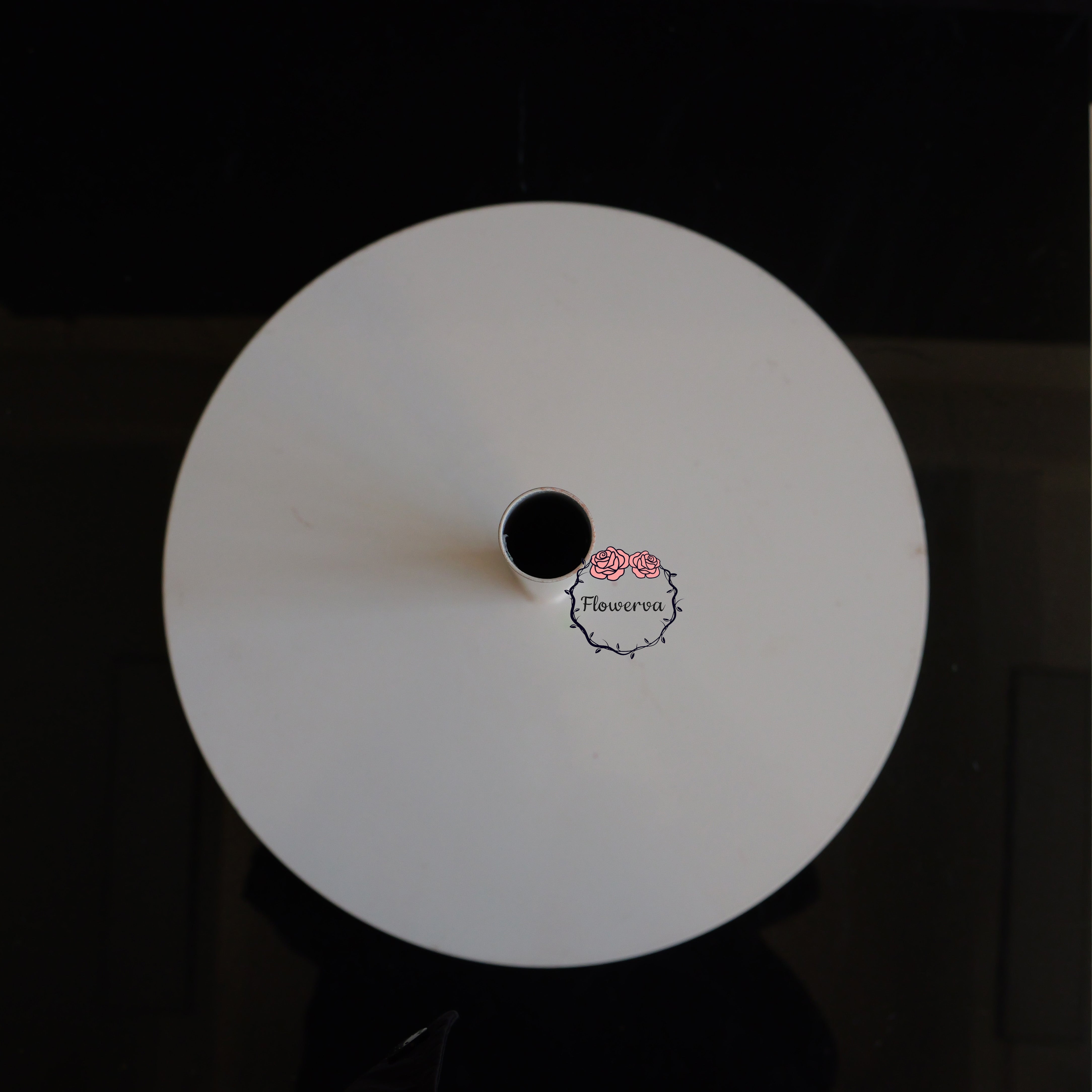 Flowerva Sturdy Matte White Base Stand