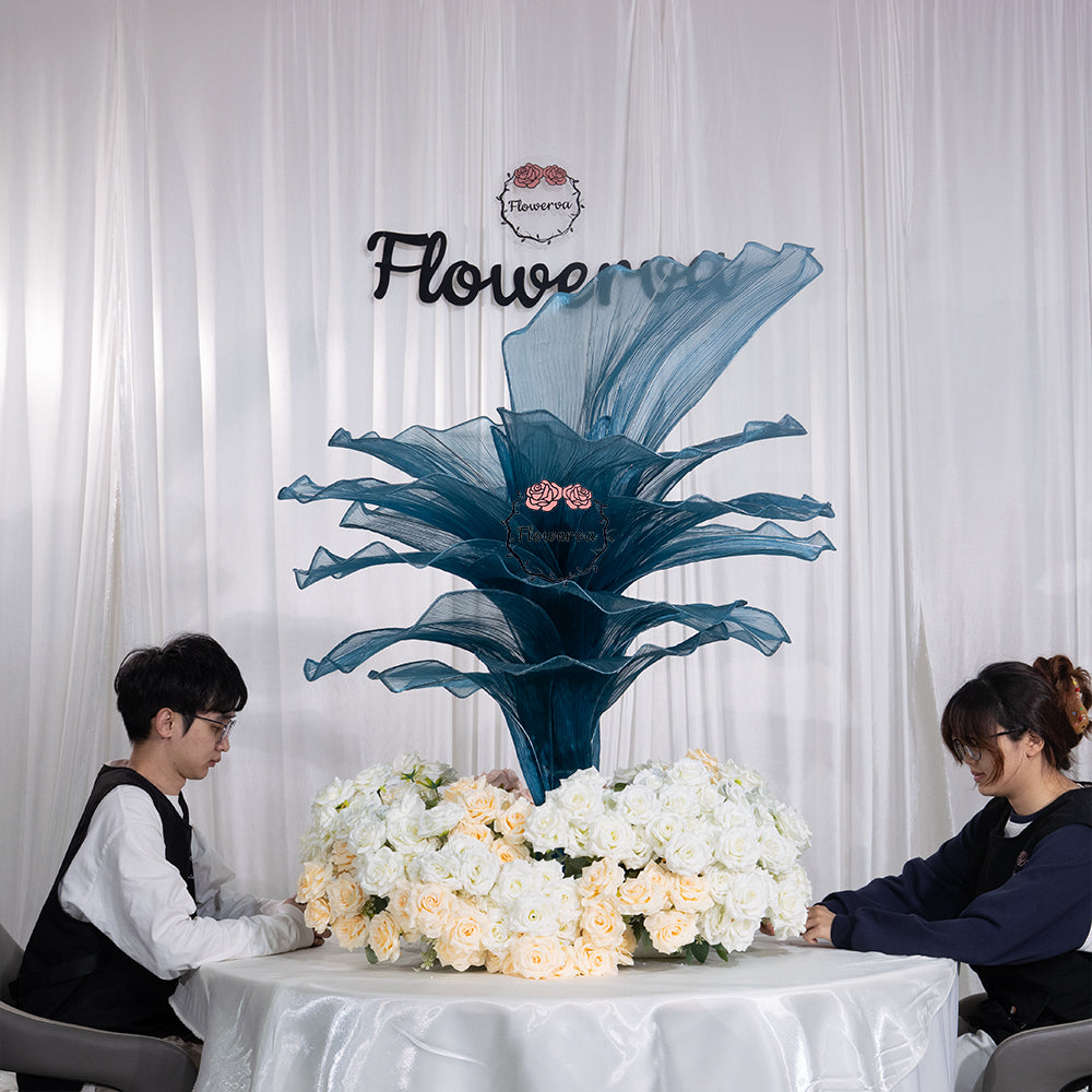 Flowerva Height Fabric Table Flower Wedding Decor(Without Flowers)