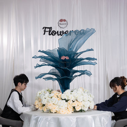 Flowerva Height Fabric Table Flower Wedding Decor(Without Flowers)