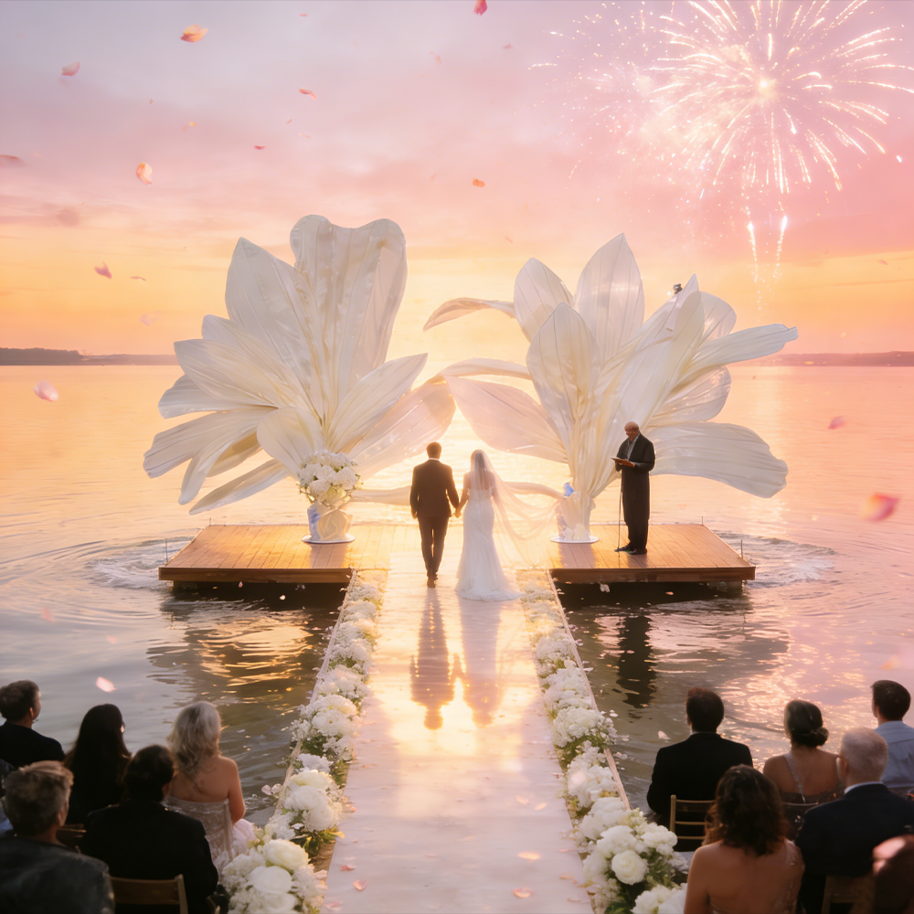 Flowerva Ethereal Wing Wedding Decor (Without Base)