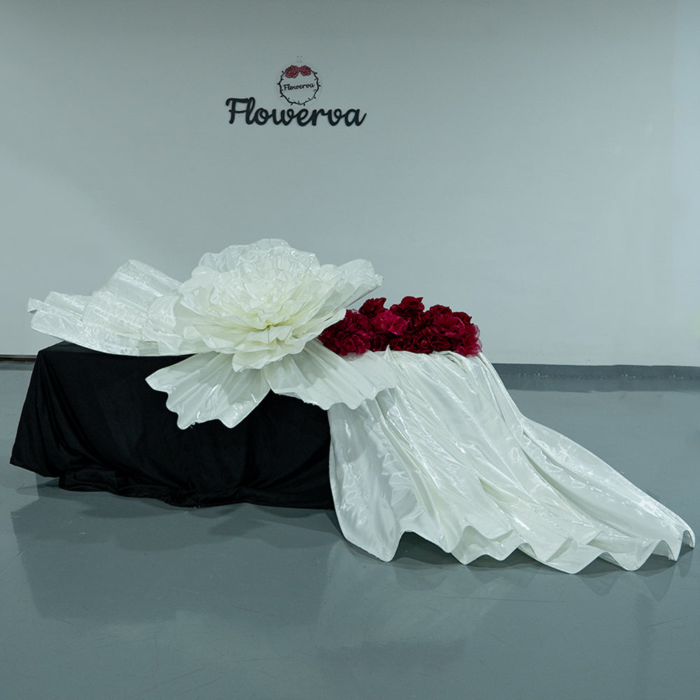 Flowerva Opulent Satin Atelier Installation Wedding Decor