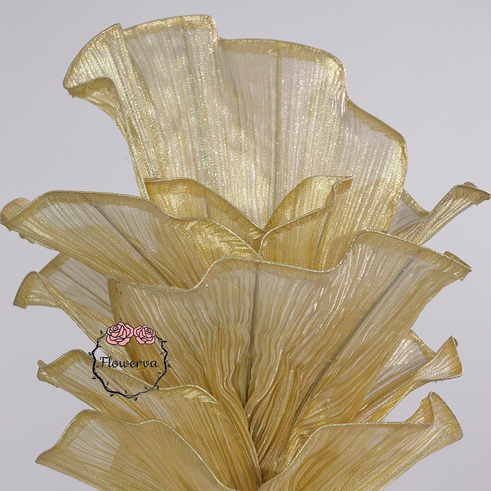 Flowerva Champagne Gold French Vintage Wedding and Home Art Decoration