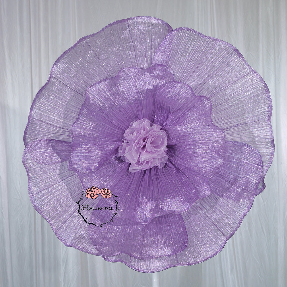 Flowerva Fabric Giant Flower Centerpiece Luxury Wedding & Event Decor