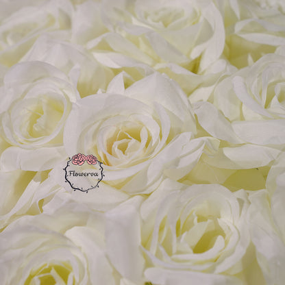 Flowerva 70/60/50/40/30cm White Rose Floral Ball Wedding Party Banquet Table Centerpieces