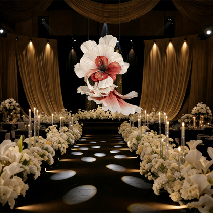 Flowerva – «grand Vase» blanc géant à faire soi-même, fleurs pour toujours, décoration d'arrière-plan pour fête de mariage