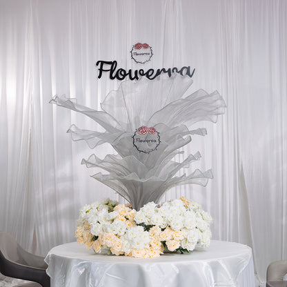 Flowerva Height Fabric Table Flower Wedding Decor(Without Flowers)