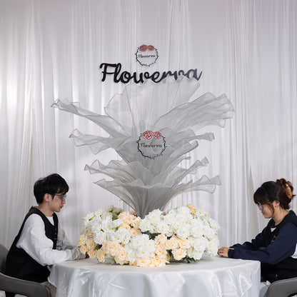 Flowerva Height Fabric Table Flower Wedding Decor(Without Flowers)