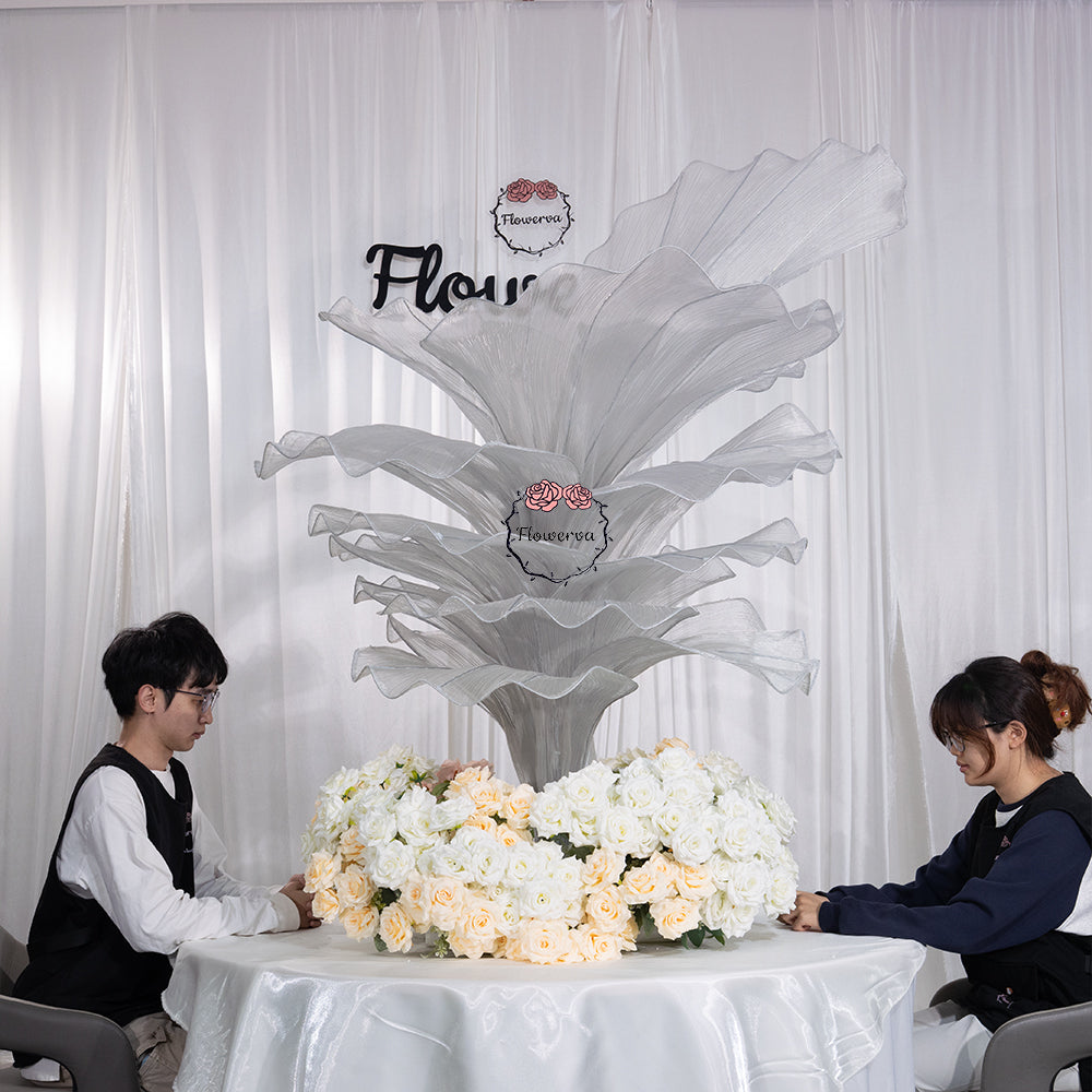 Flowerva Height Fabric Table Flower Wedding Decor(Without Flowers)