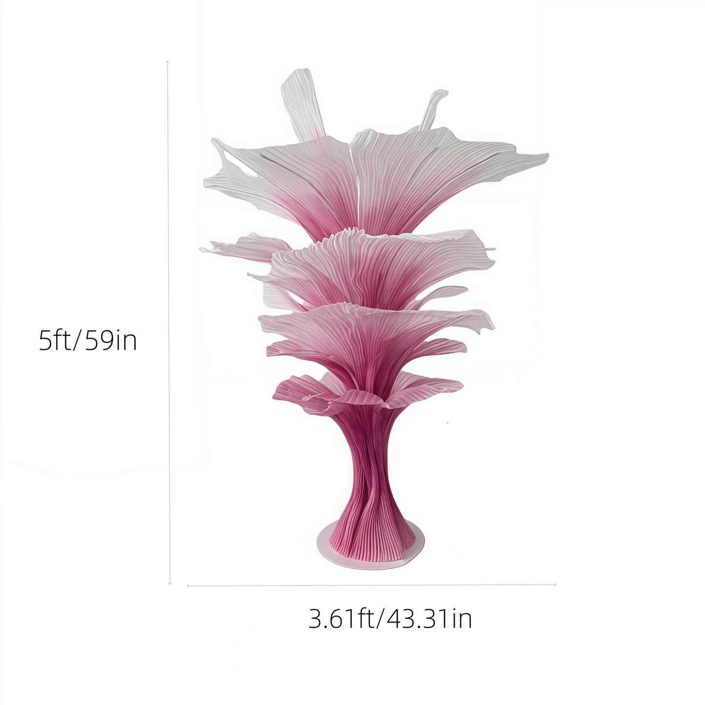Flowerva "Romantic Light" Table Flower Wedding Decoration/Home Decor