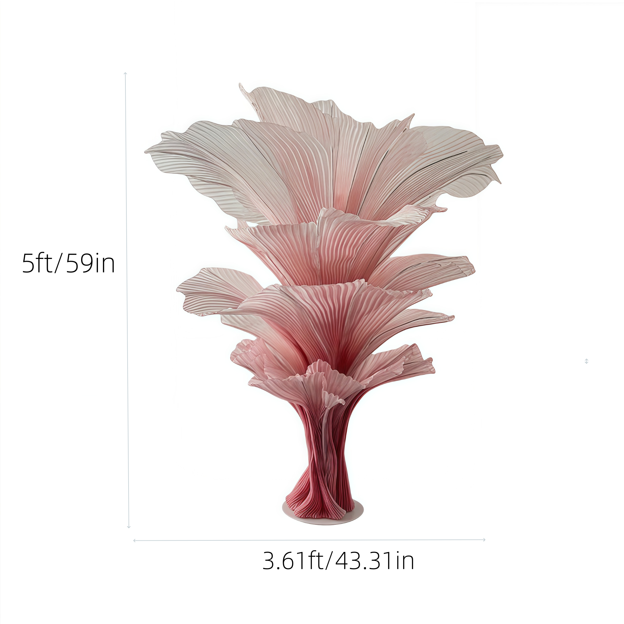 Flowerva "Romantic Light" Table Flower Wedding Decoration/Home Decor