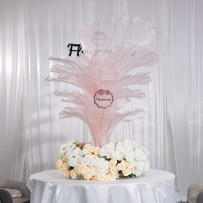 Flowerva Height Fabric Table Flower Wedding Decor(Without Flowers)
