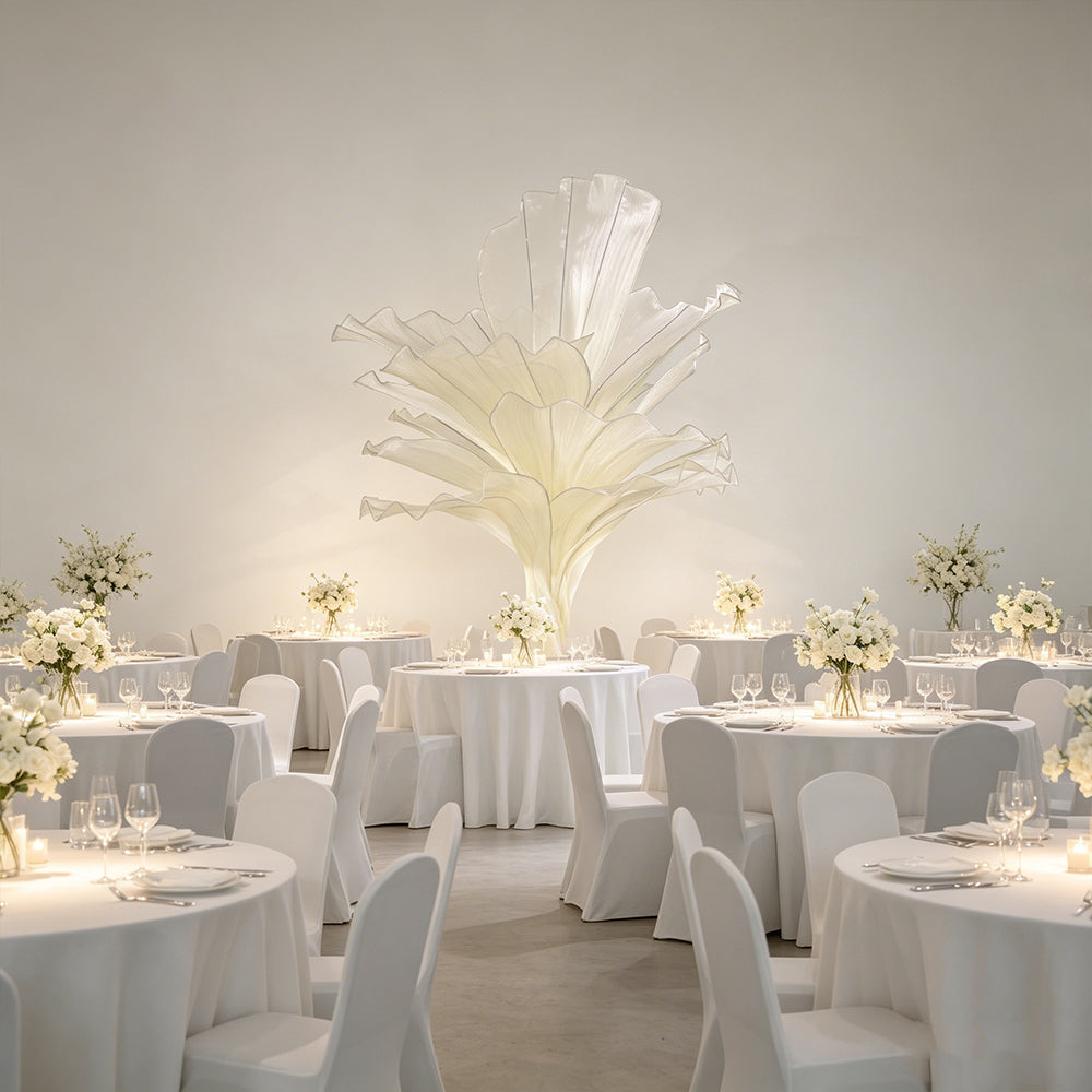 Flowerva Height Fabric Table Flower Wedding Decor(Without Flowers)