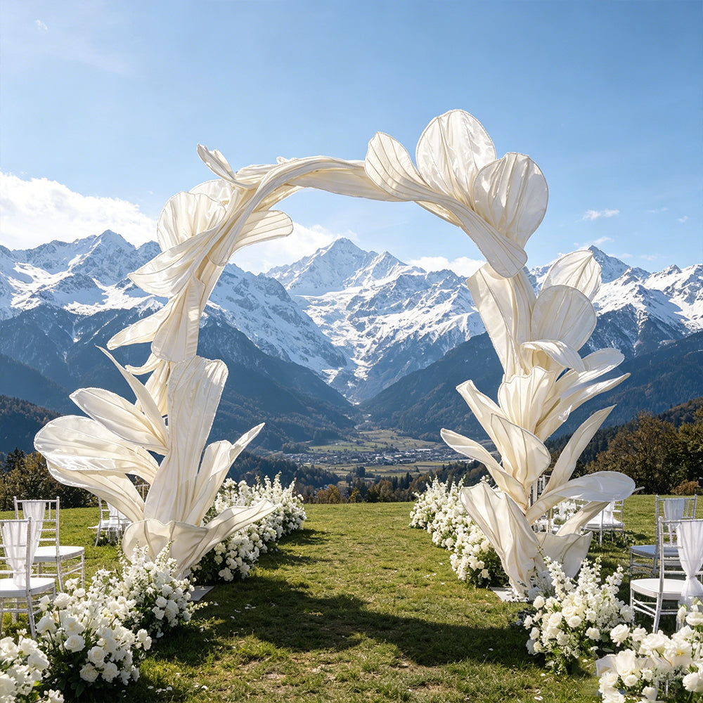Flowerva Sculptural Petal Arch Wedding Decoration