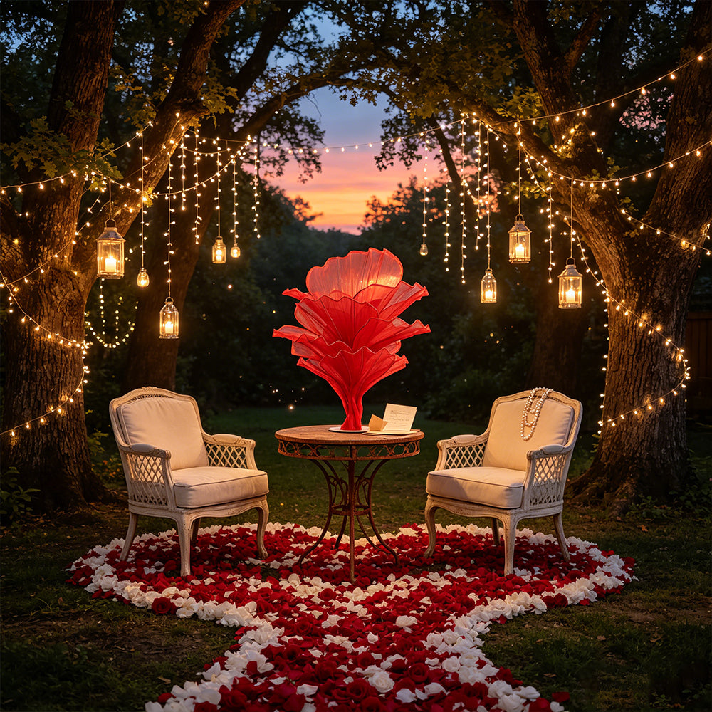 Flowerva Aesthetic Wedding Art Ceremony Red Vintage