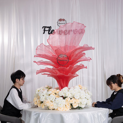 Flowerva Height Fabric Table Flower Wedding Decor(Without Flowers)