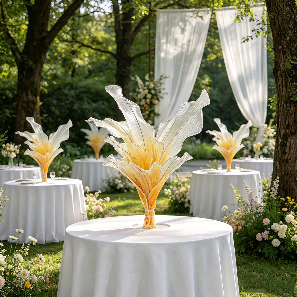 Flowerva Amber Veil Table Flower Wedding Decoration 3.0 Upgraded Version