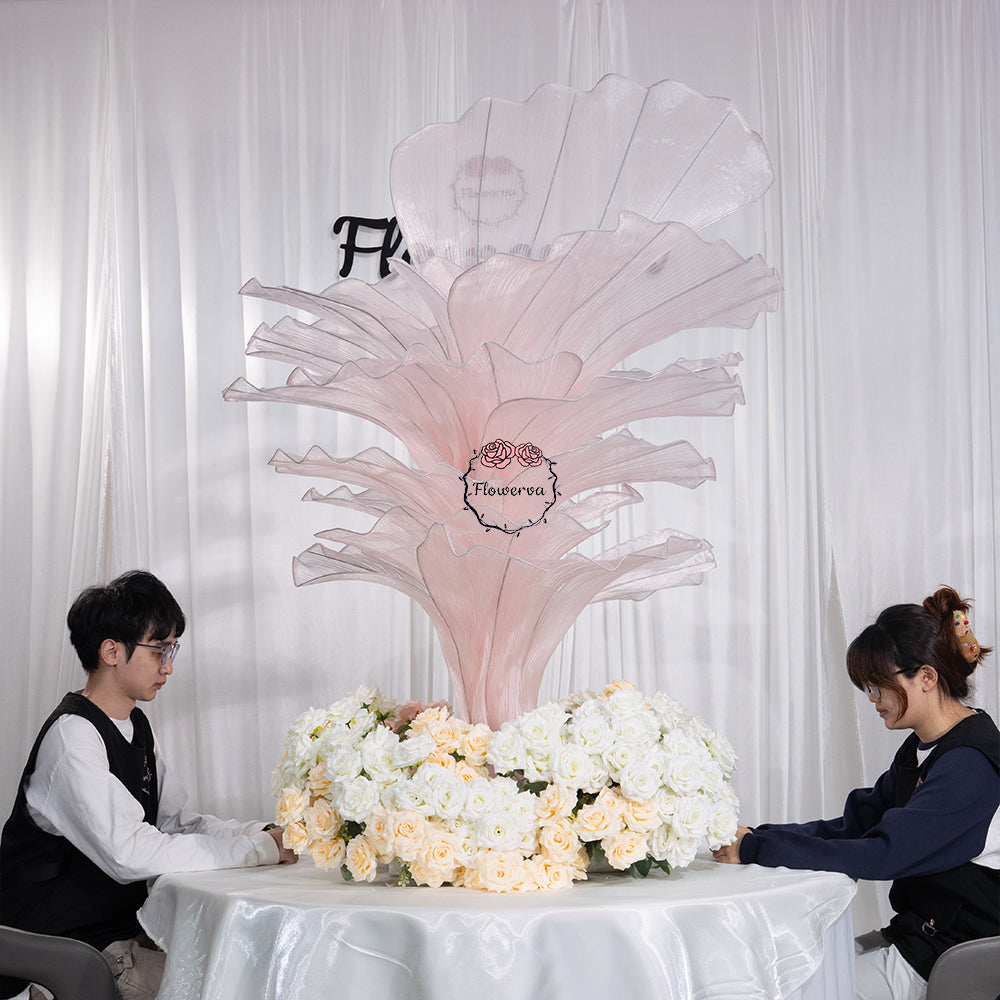 Flowerva Height Fabric Table Flower Wedding Decor(Without Flowers)