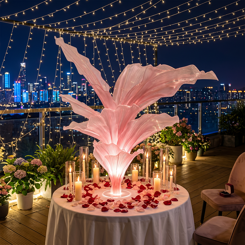 Flowerva Gradient Rose Table Flower Wedding Decoration 3.0 Upgraded Version