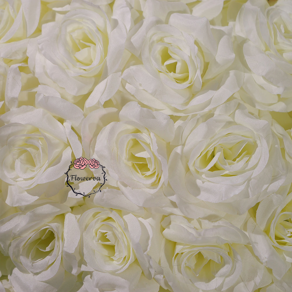 Flowerva 70/60/50/40/30cm White Rose Floral Ball Wedding Party Banquet Table Centerpieces