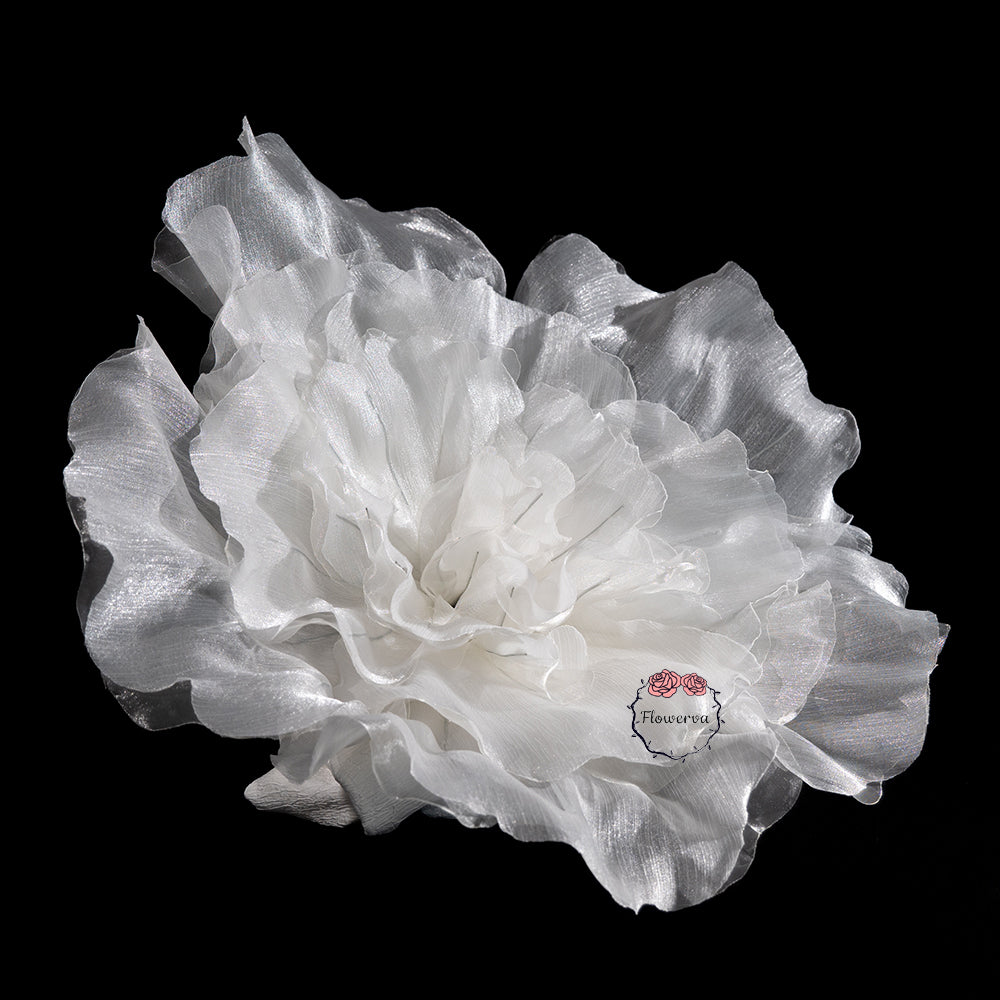 Flowerva Luminous Ruffle Core Fabric Flower