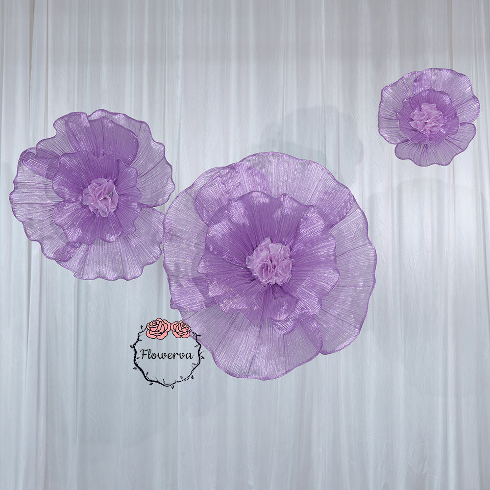 Flowerva Fabric Giant Flower Centerpiece Luxury Wedding & Event Decor