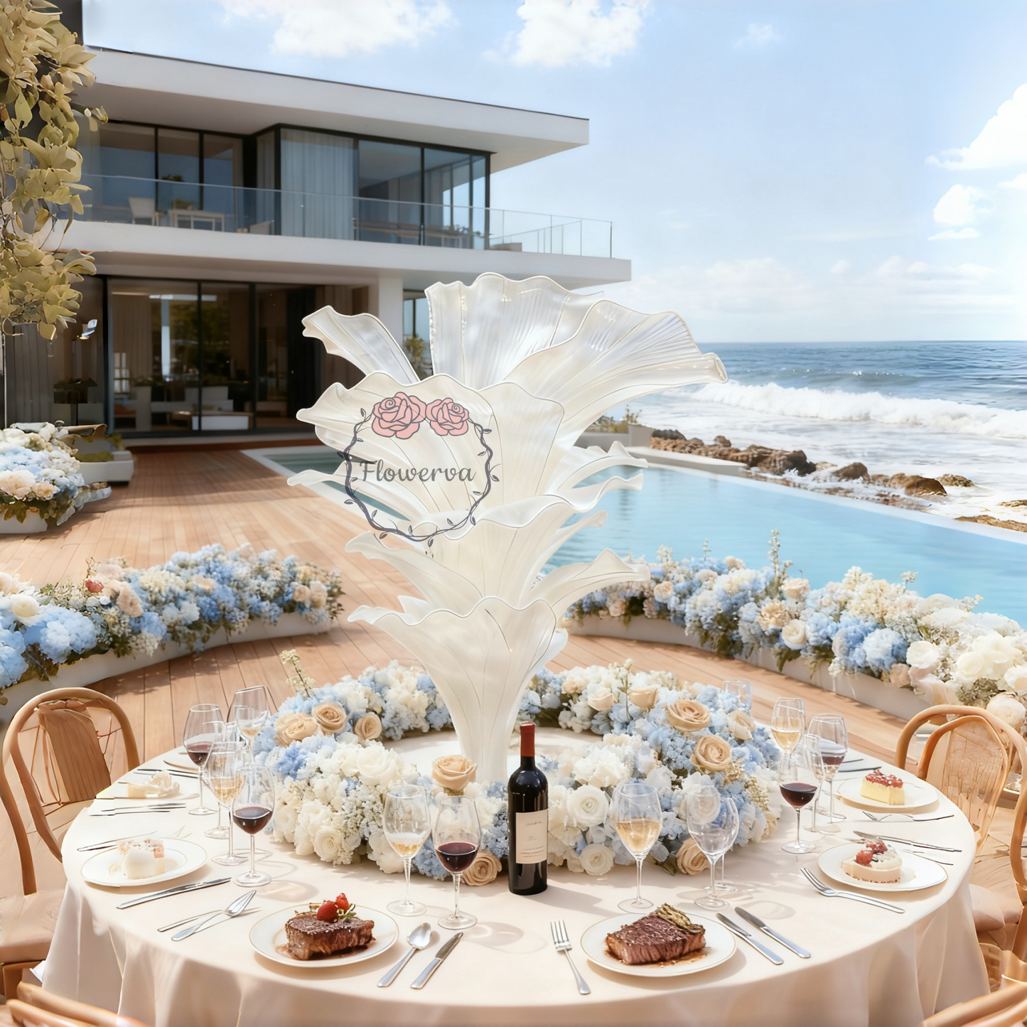 Ensemble de 36 pétales semi-finis